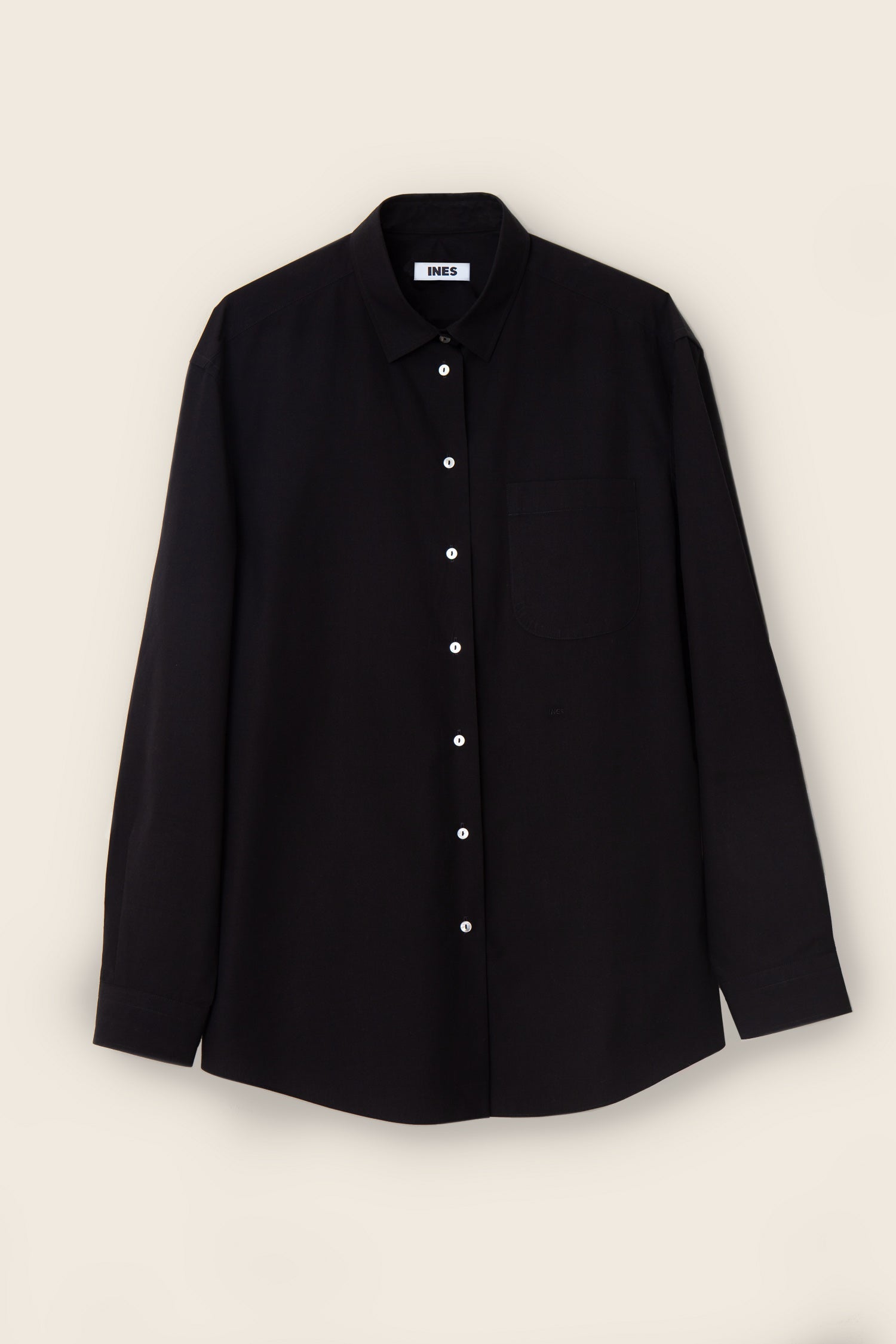 Oversized Shirt GFA Classic with pocket- Black – INES