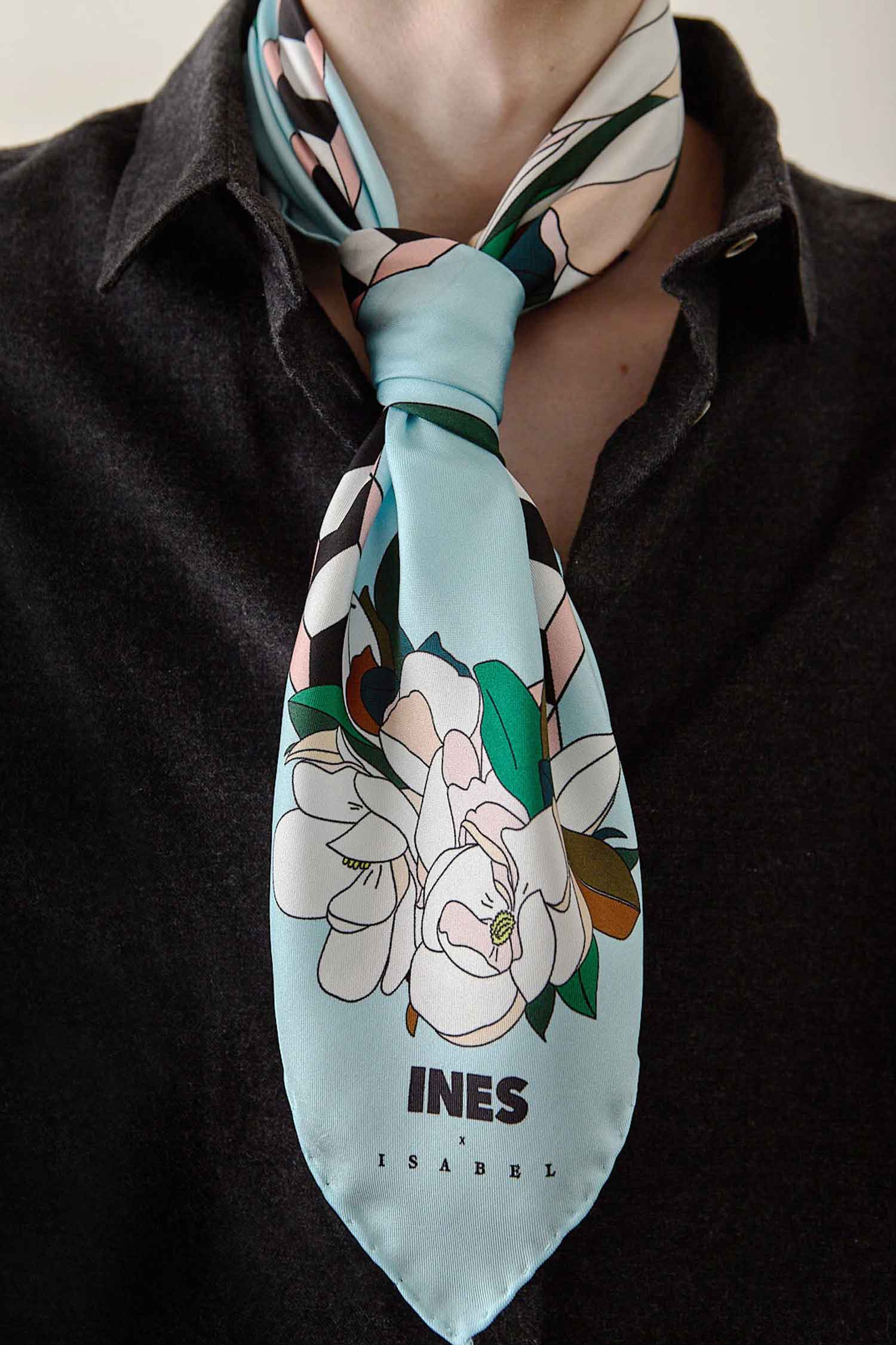 Made to order - Magnolia silk scarf
