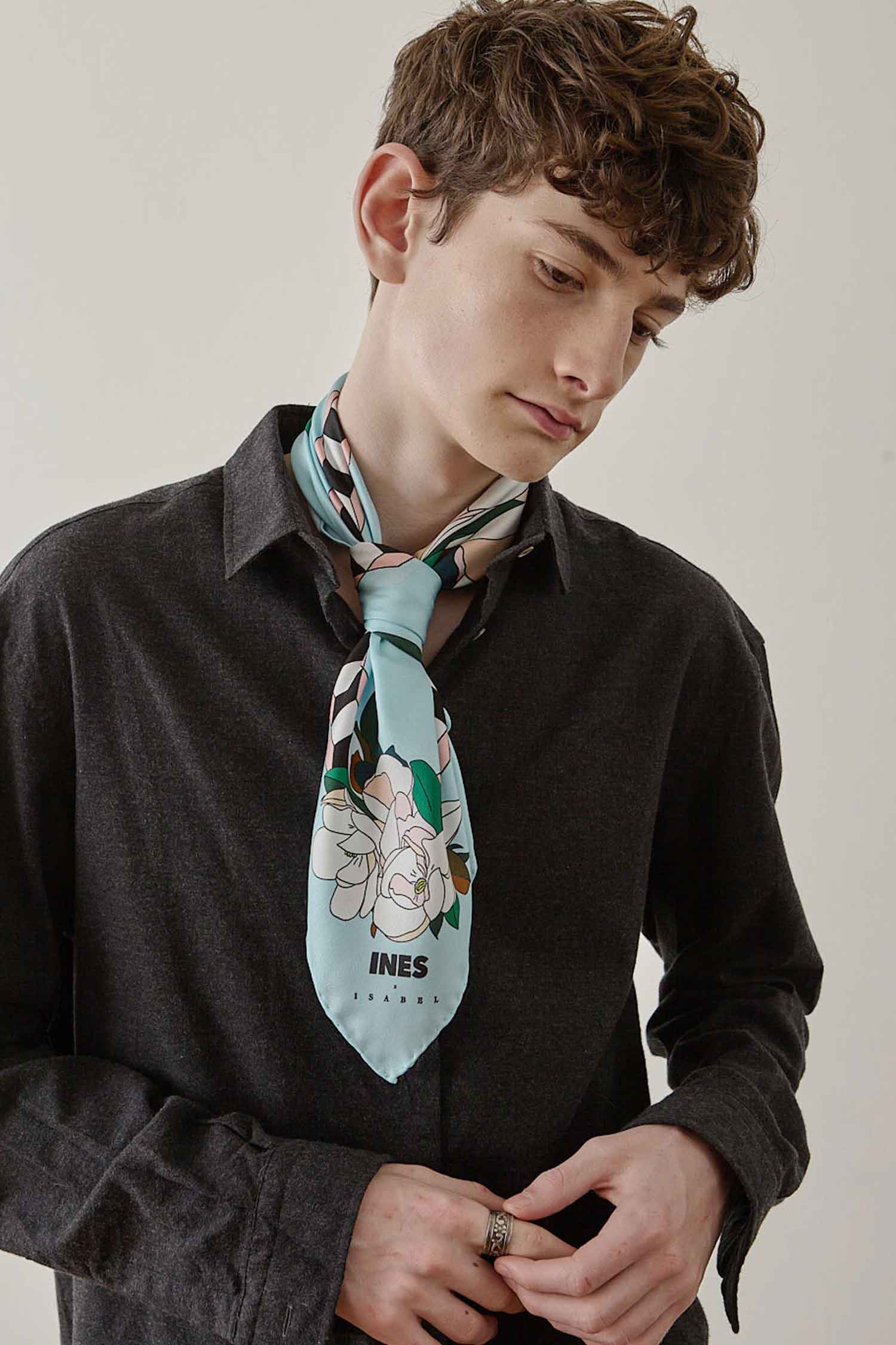 Made to order - Magnolia silk scarf