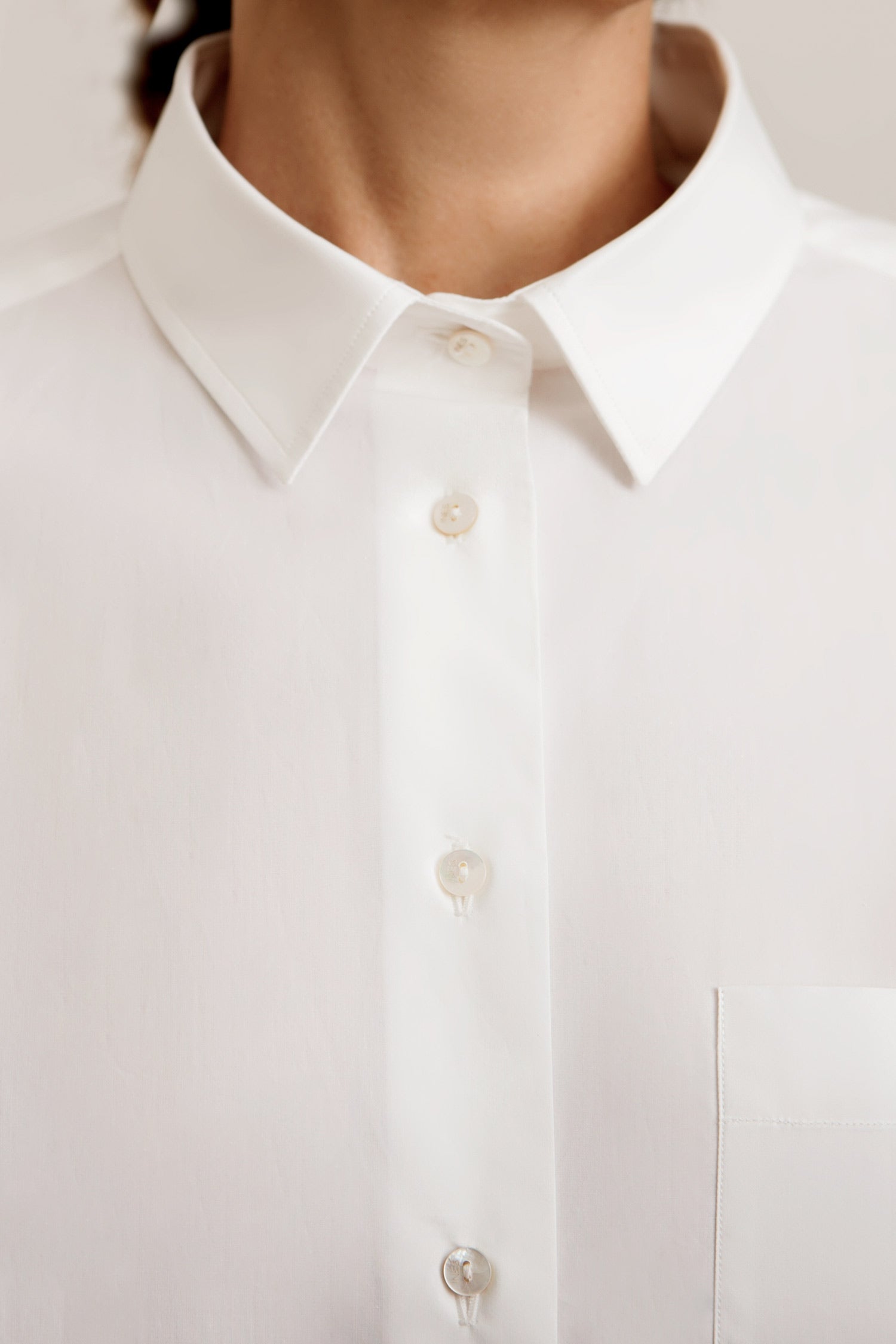 Oversized Shirt GFA Classic with pocket - White